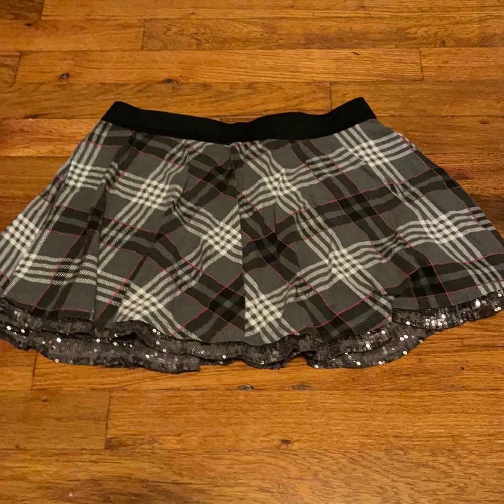 Girls Gray skirt with sequins